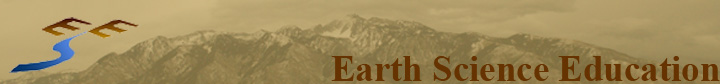 Earth Science Education logo and mountains